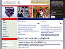 Tablet Screenshot of amatorivolleybari.it